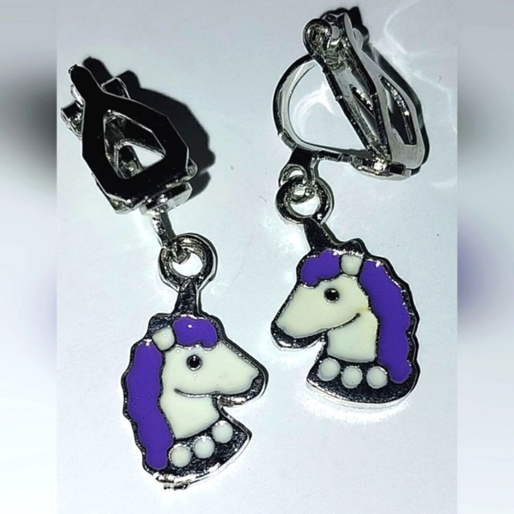 Super cute kid's fashion clip-on earrings